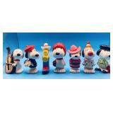 Peanuts snoopy Woodstock 7 various figurines,