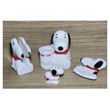 3 pc Snoopy Table Pieces. 3 are Benjamin and