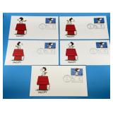 Snoopy Flying Ace 2001 1st Day Issue Stamps
