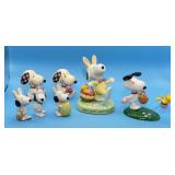 7 Easter Snoopy Figures