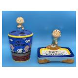 Pigpen ï¿½Dirt Happensï¿½ Soap and Toothbrush Holder