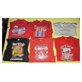 6 Redwings T-Shirts, all have been worn