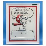 Curse You Red Baron, Vtg Peanuts Hallmark Picture
