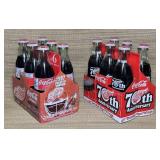 12 Detroit Red Wings Glass Coca Cola Bottles, 6