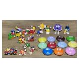 M&Mï¿½s Lot, 11 Sealed Plastic M&Mï¿½s,
