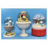 2 Snoopy Hockey Themed Snow Globes