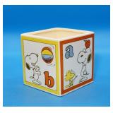 Schulz ABC Snoopy and Woodstock Planter, Japan