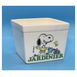 Schulz Jardinier Snoopy and Woodstock Planter,