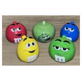 5 M&Mï¿½s Ceramic Lidded Candy Jars