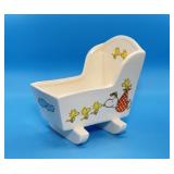 Schulz Snoopy and Woodstock Cradle Planter, Japan