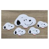 Snoopy 5pc Plate Set