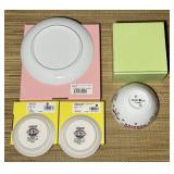 Daisy Hill Puppies, 3 Plates, 1 Bowl, Japan