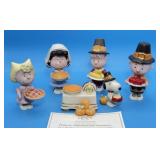 Lenox 6pc Peanuts Thanksgiving Figurines