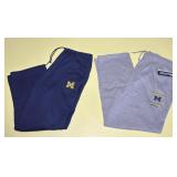 2 Michigan XL Sweat Pants, Gray have Tags, Blur