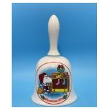 1978 Christmas Porcelain Bell, Schmid, Schulz