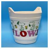 Schulz Snoopy and Woodstock Planter Bucket, Japan