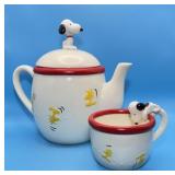 Snoopy and Woodstock Teapot and Mug, UFS