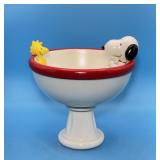 Snoopy and Woodstock Footed Bowl