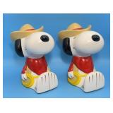 Snoopy Cowboy Book Ends