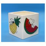 Schulz Snoopy on Fruit Planter