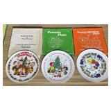 3 Peanuts Determined Japan Plates