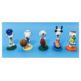 Peanuts Snoopy 5 pc Danbury Mint Spring Sports