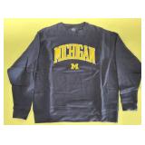 Michigan Embroidered Sweatshirt, 2XL, Looks New