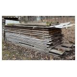 216 bd Ft Black Locust, (ends painted brown), not