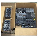 (10) Siemens 20amp Circuit Breakers, Box of used
