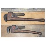 2 Pipe Wrenches, Fuller 14ï¿½, Taiwan 18ï¿½