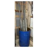 Metal Drum with 6 Galvanized Steel Tubing