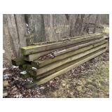 Pressure Treated cut from pilings, 6ï¿½ thick x
