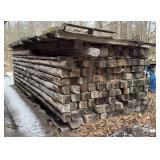 D logs cut 6ï¿½ h x 7ï¿½ w, 20ft pile of random