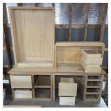 Large Oak Desk/ Work Area, needs Finished, 7ft w