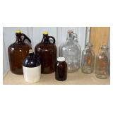 2 Roman Bleach 1 Gallon Jugs, RRR Co. Crock, 2