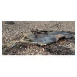 6ft x 9ft steel bed trailer, comes with axle and