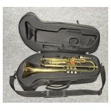 Borg Trumpet with Mouthpiece and Leather Case