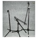 3 Tripod Microphone Stands