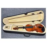 Crescent Hand Made Violin, 2 Bows, Case