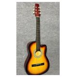 Starburst Acoustic Guitar, No label