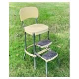 Vintage Cosco Yellow Padded Metal Chair Vintage Cosco Yellow Padded Metal Chair