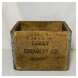 Family Creamery Co Detroit, Wood Crate, Nice!