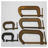 5 C- Clamps, 2 Cincinnati, 2 Proto, 1 Samson 5 C- Clamps, 2 Cincinnati, 2 Proto, 1 Samson