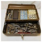 Vintage Tool Box full of Tap and Die