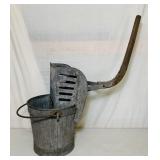 Rochester Mop Wringer, Heavy Galvanized Bucket, Rochester Mop Wringer, Heavy Galvanized Bucket,