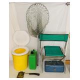 Camping Lot, Rocket Hatcher, Chair, Toilet Camping Lot, Rocket Hatcher, Chair, Toilet