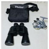 Vivitar 7x50 Binoculars, Prius Open Face Reel Vivitar 7x50 Binoculars, Prius Open Face Reel