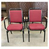 2 Padded, Metal Frame, Adult size Chairs 2 Padded, Metal Frame, Adult size Chairs