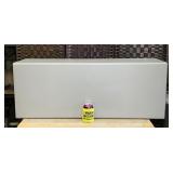 Overhead Metal Cabinet, Door glides up and over,