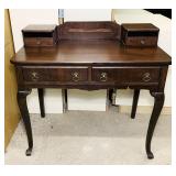 Antique Desk, 4 Drawers, looks like Walnut?